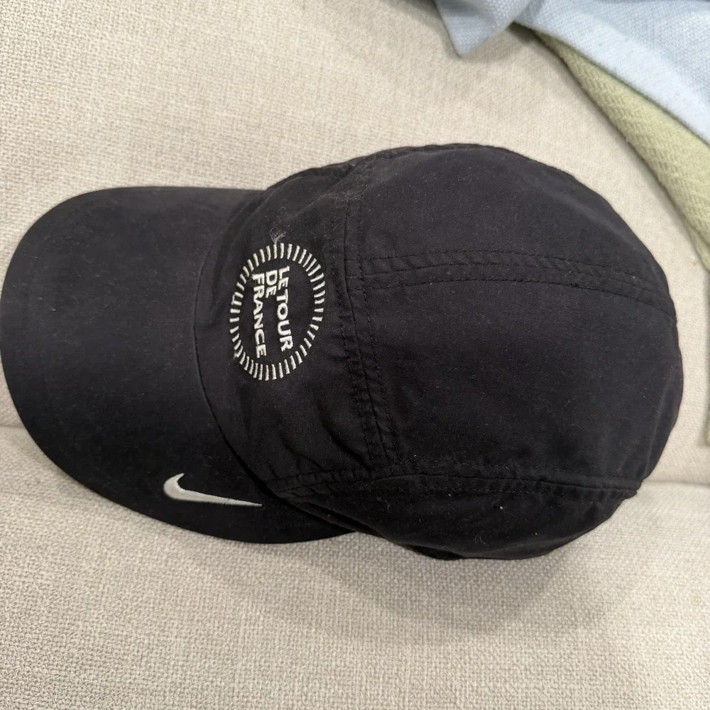 VTG Nike 5 Panel Black Le Tour De France Cycling Tailwind 2000 Adjustable Hat